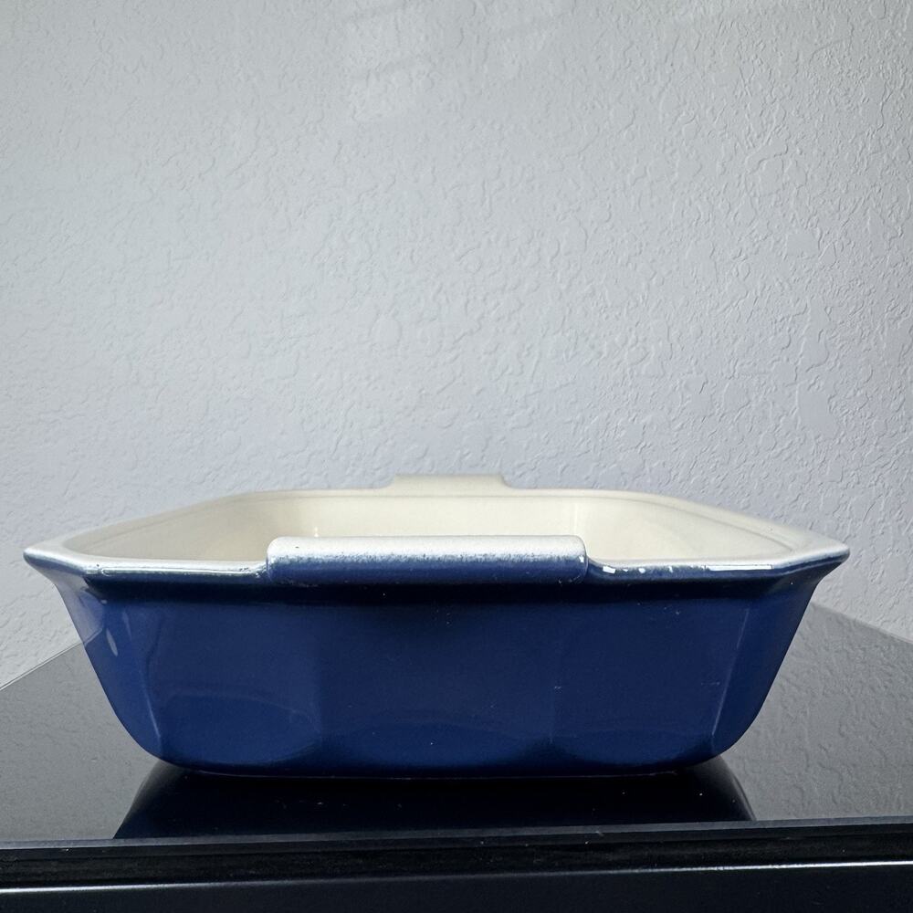 Emile Henry France Dark Blue 15” Baker, Casserole Dish Made for Williams-Sonoma - Picture 10 of 16